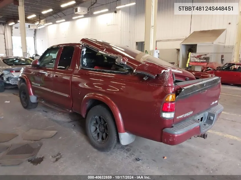 5TBBT48124S448451 2004 Toyota Tundra Ltd V8