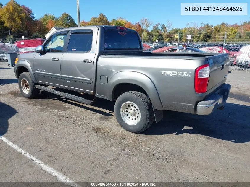 2004 Toyota Tundra Sr5 V8 VIN: 5TBDT44134S464625 Lot: 40634458