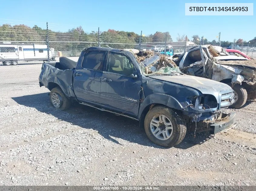 2004 Toyota Tundra Sr5 V8 VIN: 5TBDT44134S454953 Lot: 40661505