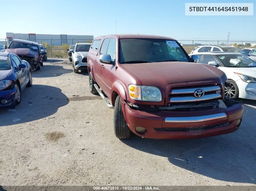 5TBDT44164S451948 2004 Toyota Tundra Sr5 V8