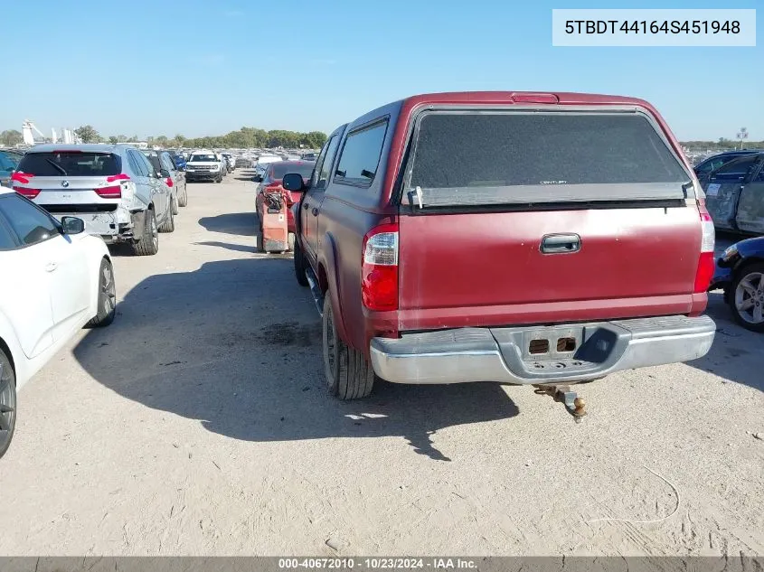 5TBDT44164S451948 2004 Toyota Tundra Sr5 V8