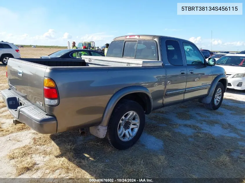 5TBRT38134S456115 2004 Toyota Tundra Ltd V8