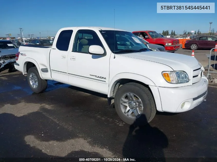 2004 Toyota Tundra Limited V8 VIN: 5TBRT38154S445441 Lot: 40708201