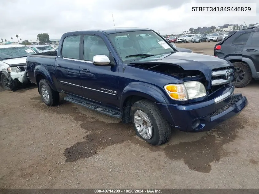 2004 Toyota Tundra Sr5 V8 VIN: 5TBET34184S446829 Lot: 40714209