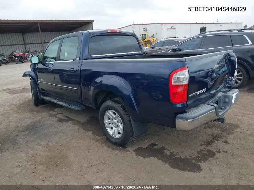 2004 Toyota Tundra Sr5 V8 VIN: 5TBET34184S446829 Lot: 40714209