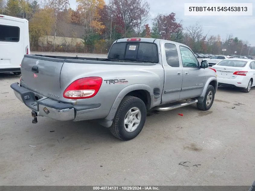 2004 Toyota Tundra Sr5 V8 VIN: 5TBBT44154S453813 Lot: 40848343