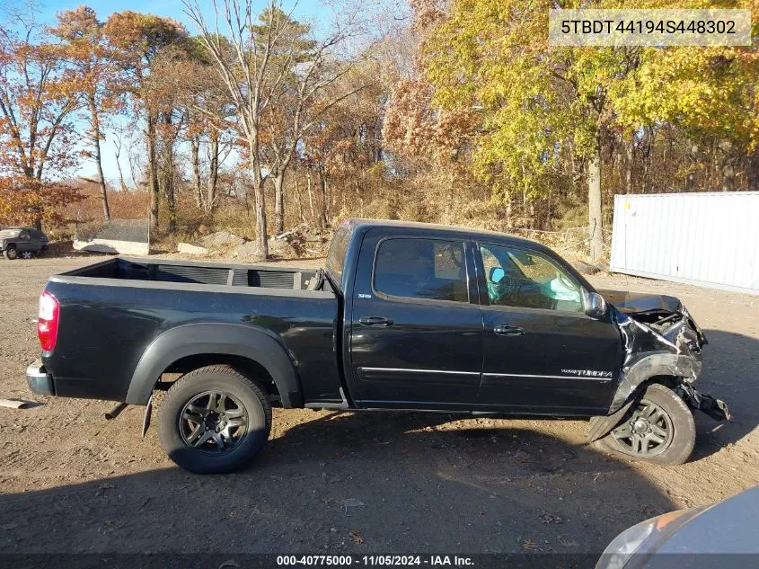 2004 Toyota Tundra Sr5 V8 VIN: 5TBDT44194S448302 Lot: 40775000