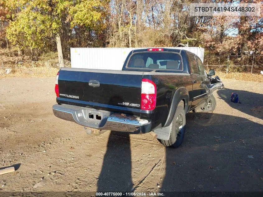 2004 Toyota Tundra Sr5 V8 VIN: 5TBDT44194S448302 Lot: 40775000