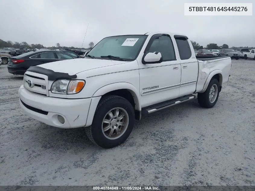 2004 Toyota Tundra Ltd V8 VIN: 5TBBT48164S445276 Lot: 40784849