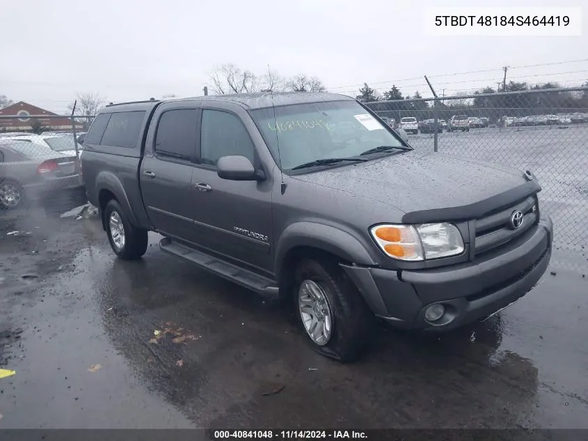 2004 Toyota Tundra Limited V8 VIN: 5TBDT48184S464419 Lot: 40841048