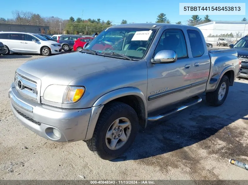 2004 Toyota Tundra Sr5 V8 VIN: 5TBBT44154S453813 Lot: 40848343