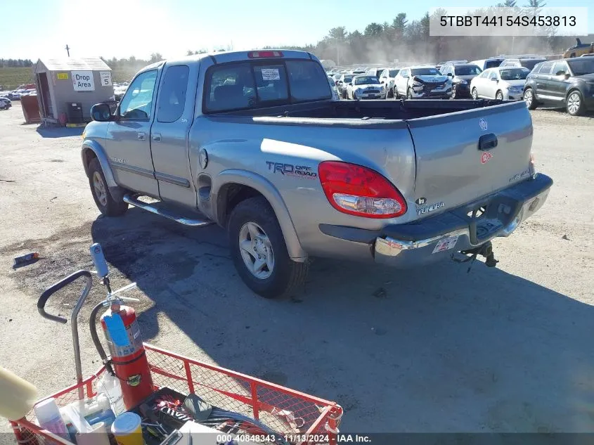 2004 Toyota Tundra Sr5 V8 VIN: 5TBBT44154S453813 Lot: 40848343