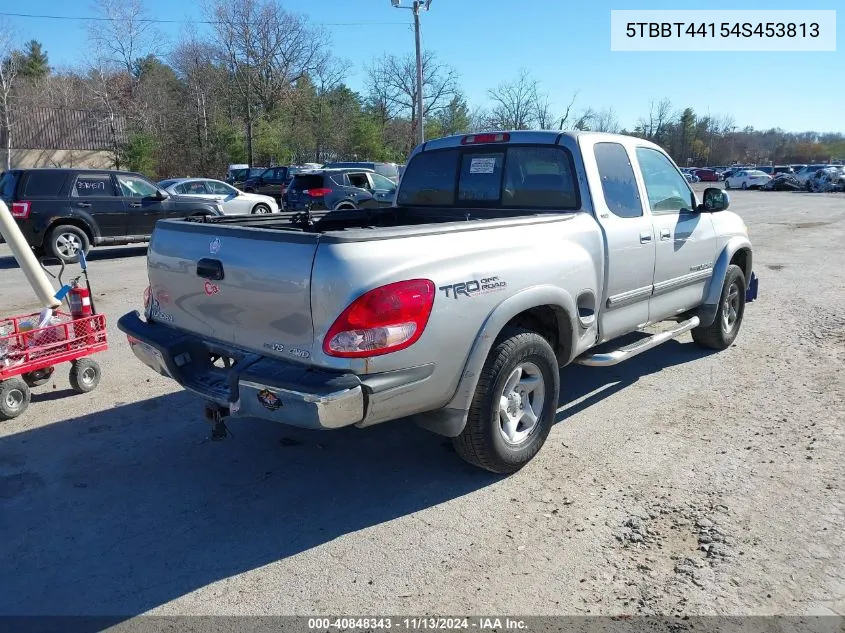 2004 Toyota Tundra Sr5 V8 VIN: 5TBBT44154S453813 Lot: 40848343