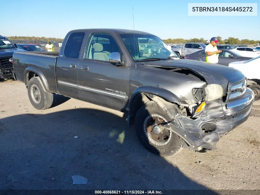 2004 Toyota Tundra Sr5 VIN: 5TBRN34184S445272 Lot: 40865621