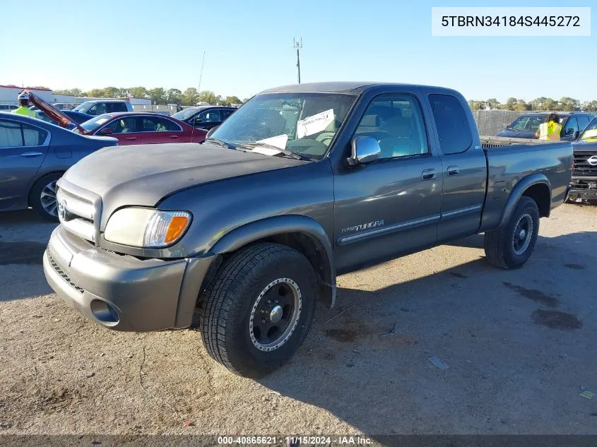 2004 Toyota Tundra Sr5 VIN: 5TBRN34184S445272 Lot: 40865621