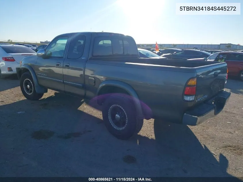 2004 Toyota Tundra Sr5 VIN: 5TBRN34184S445272 Lot: 40865621