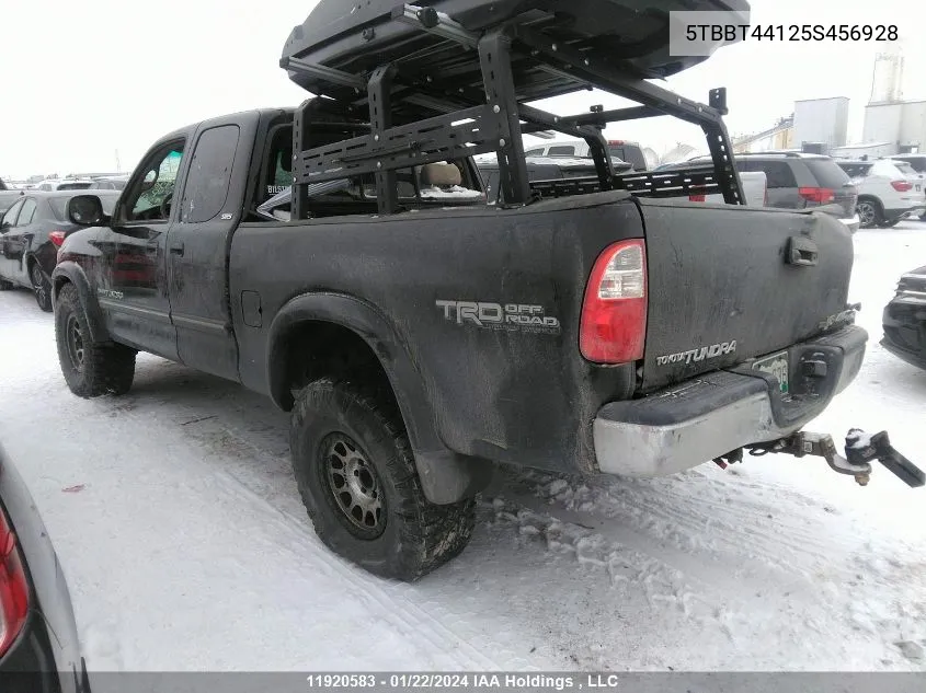 2005 Toyota Tundra Access Cab Sr5 VIN: 5TBBT44125S456928 Lot: 11920583