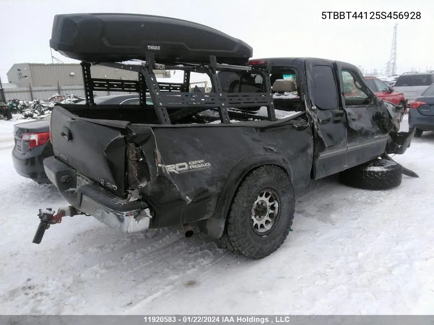 2005 Toyota Tundra Access Cab Sr5 VIN: 5TBBT44125S456928 Lot: 11920583