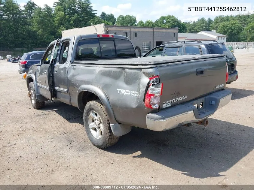 2005 Toyota Tundra Sr5 V8 VIN: 5TBBT44125S462812 Lot: 39809712