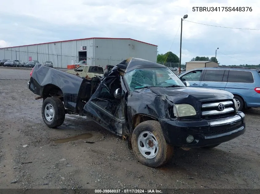 2005 Toyota Tundra Sr5 VIN: 5TBRU34175S448376 Lot: 39868037