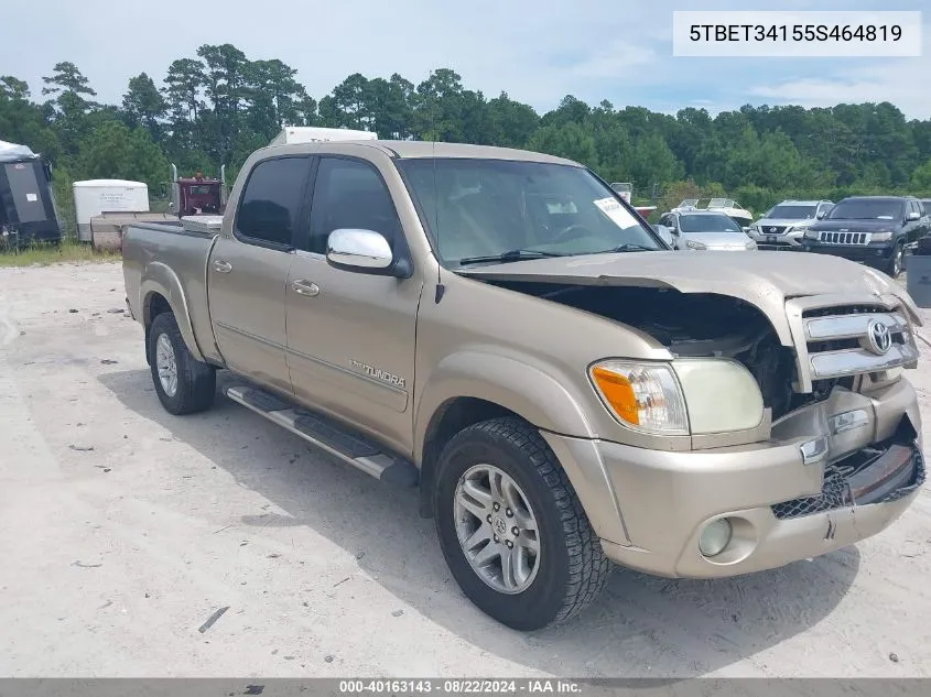 5TBET34155S464819 2005 Toyota Tundra Sr5 V8