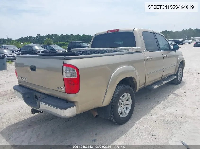 5TBET34155S464819 2005 Toyota Tundra Sr5 V8