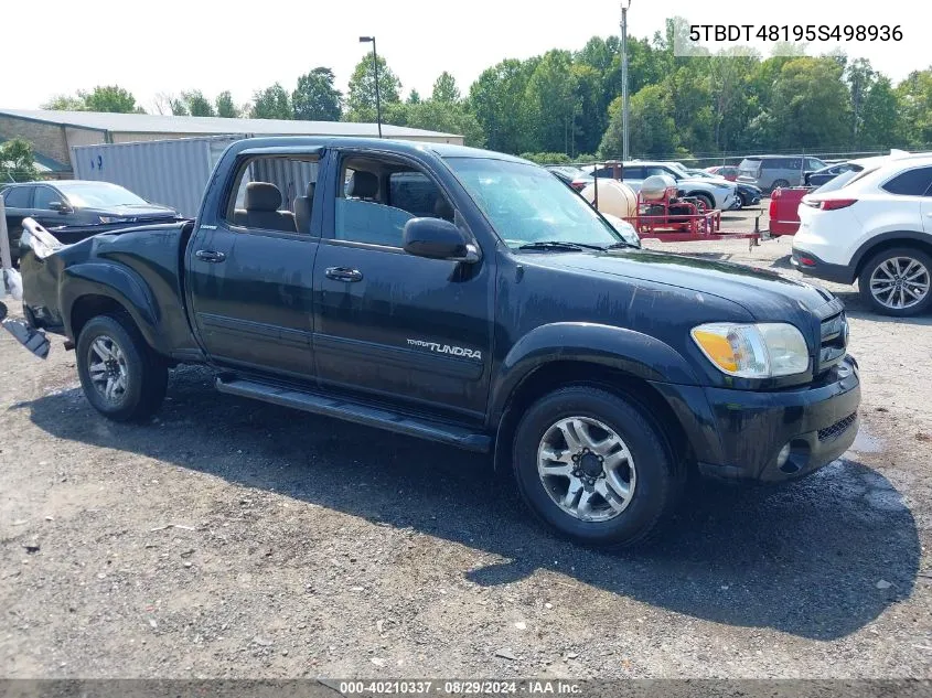 2005 Toyota Tundra Limited V8 VIN: 5TBDT48195S498936 Lot: 40210337