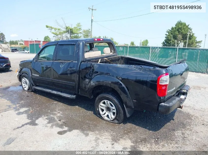 2005 Toyota Tundra Limited V8 VIN: 5TBDT48195S498936 Lot: 40210337