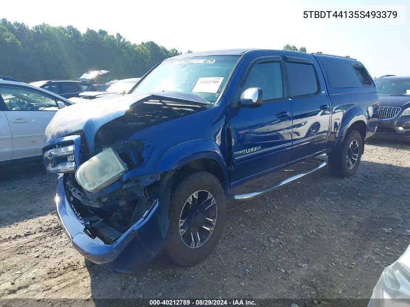 2005 Toyota Tundra Sr5 V8 VIN: 5TBDT44135S493379 Lot: 40212789