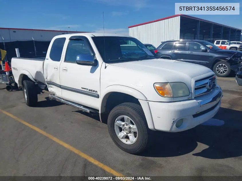 2005 Toyota Tundra Sr5 V8 VIN: 5TBRT34135S456574 Lot: 40239072