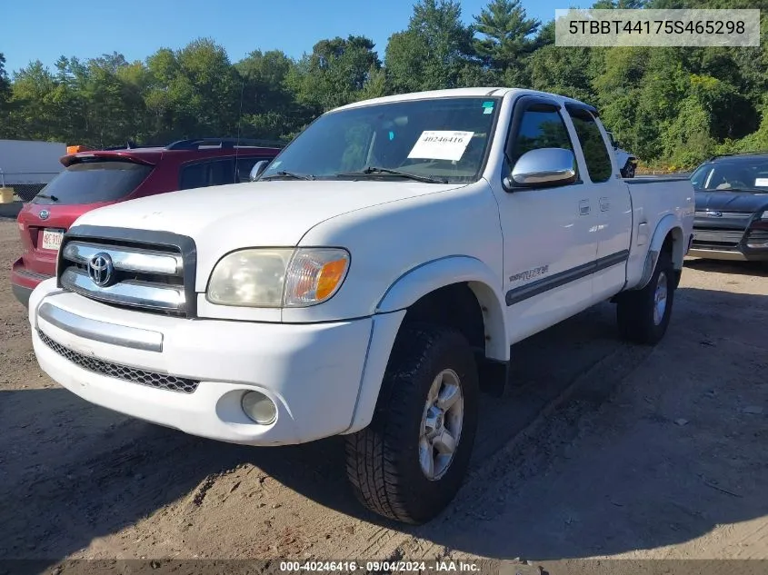 5TBBT44175S465298 2005 Toyota Tundra Sr5 V8