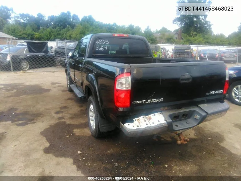 2005 Toyota Tundra Sr5 V8 VIN: 5TBDT44145S468023 Lot: 40253264