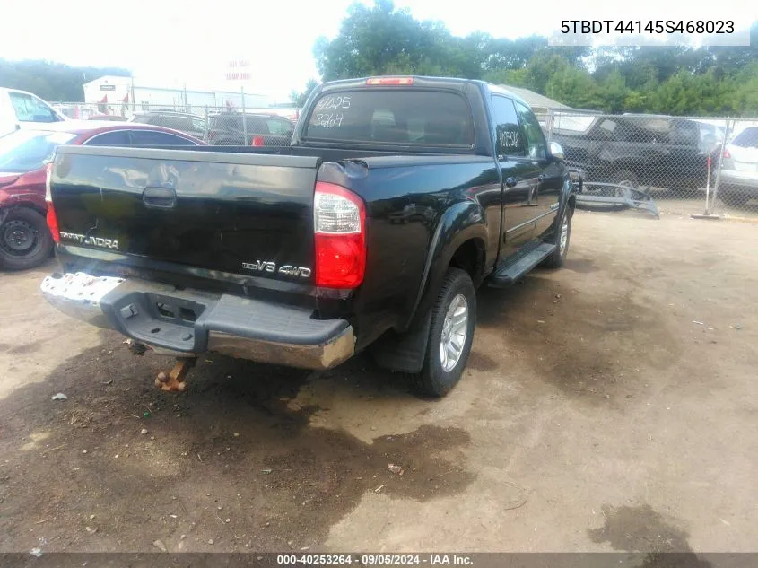 2005 Toyota Tundra Sr5 V8 VIN: 5TBDT44145S468023 Lot: 40253264