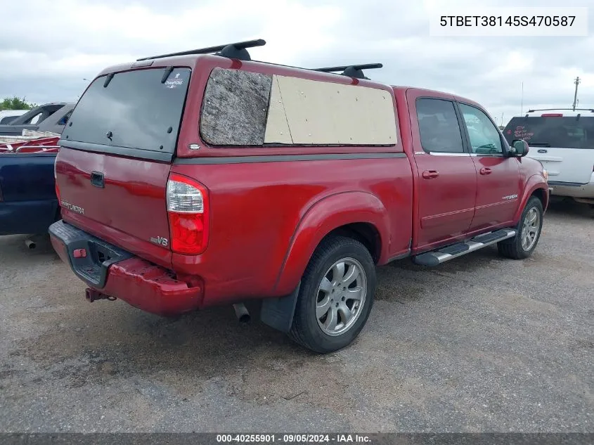 5TBET38145S470587 2005 Toyota Tundra Limited V8