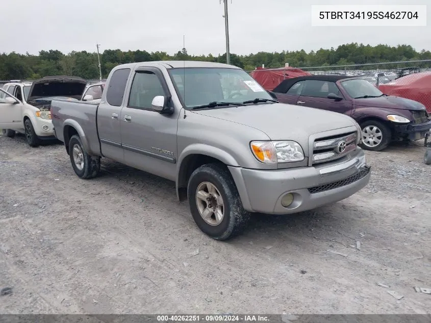 2005 Toyota Tundra Sr5 V8 VIN: 5TBRT34195S462704 Lot: 40262251