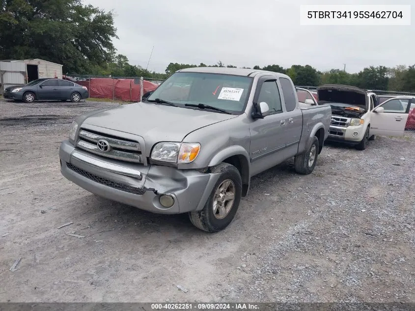 2005 Toyota Tundra Sr5 V8 VIN: 5TBRT34195S462704 Lot: 40262251