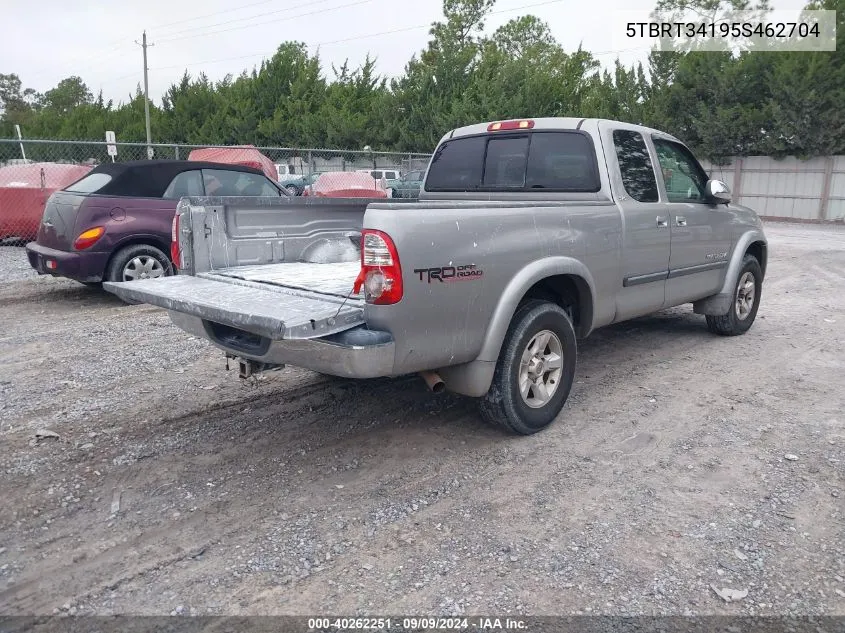 2005 Toyota Tundra Sr5 V8 VIN: 5TBRT34195S462704 Lot: 40262251