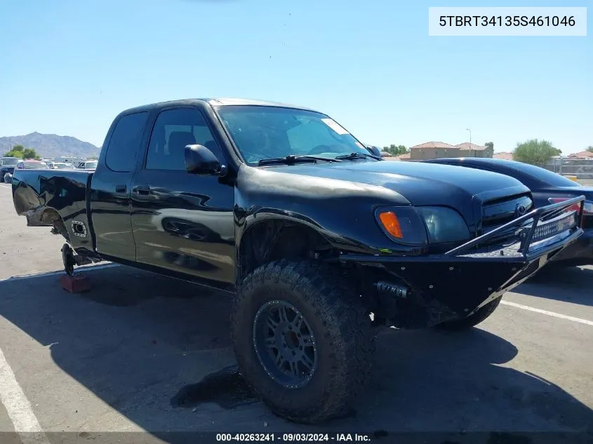 2005 Toyota Tundra Sr5 V8 VIN: 5TBRT34135S461046 Lot: 40263241