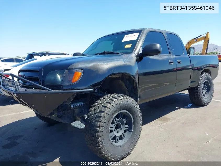 2005 Toyota Tundra Sr5 V8 VIN: 5TBRT34135S461046 Lot: 40263241