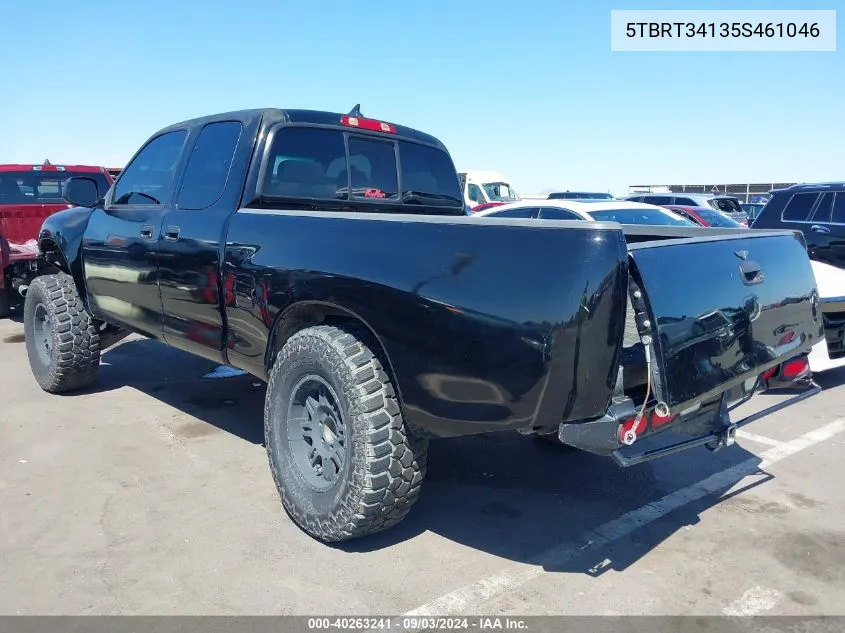 2005 Toyota Tundra Sr5 V8 VIN: 5TBRT34135S461046 Lot: 40263241