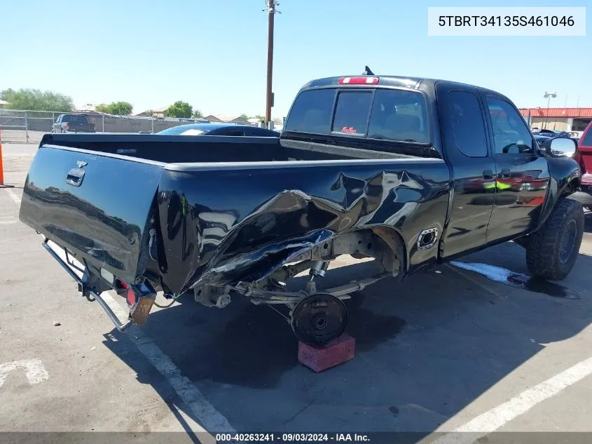 2005 Toyota Tundra Sr5 V8 VIN: 5TBRT34135S461046 Lot: 40263241