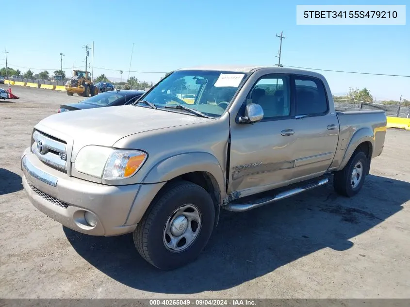 2005 Toyota Tundra Sr5 V8 VIN: 5TBET34155S479210 Lot: 40265049