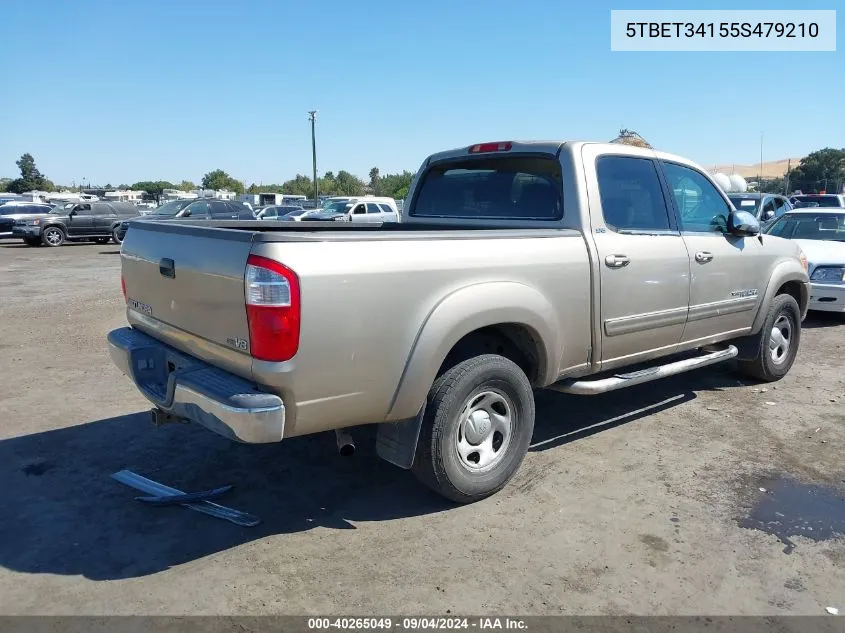 2005 Toyota Tundra Sr5 V8 VIN: 5TBET34155S479210 Lot: 40265049