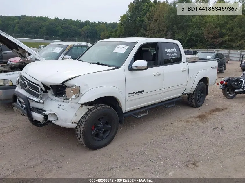 5TBDT44185S469367 2005 Toyota Tundra Double Cab Sr5