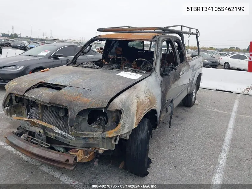 2005 Toyota Tundra Sr5 V8 VIN: 5TBRT34105S462199 Lot: 40270795