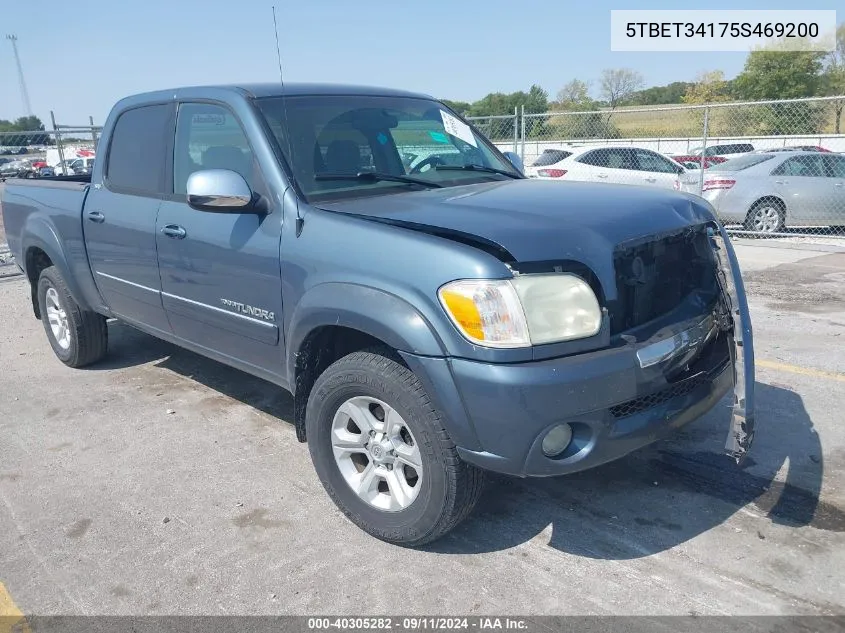 5TBET34175S469200 2005 Toyota Tundra Double Cab Sr5