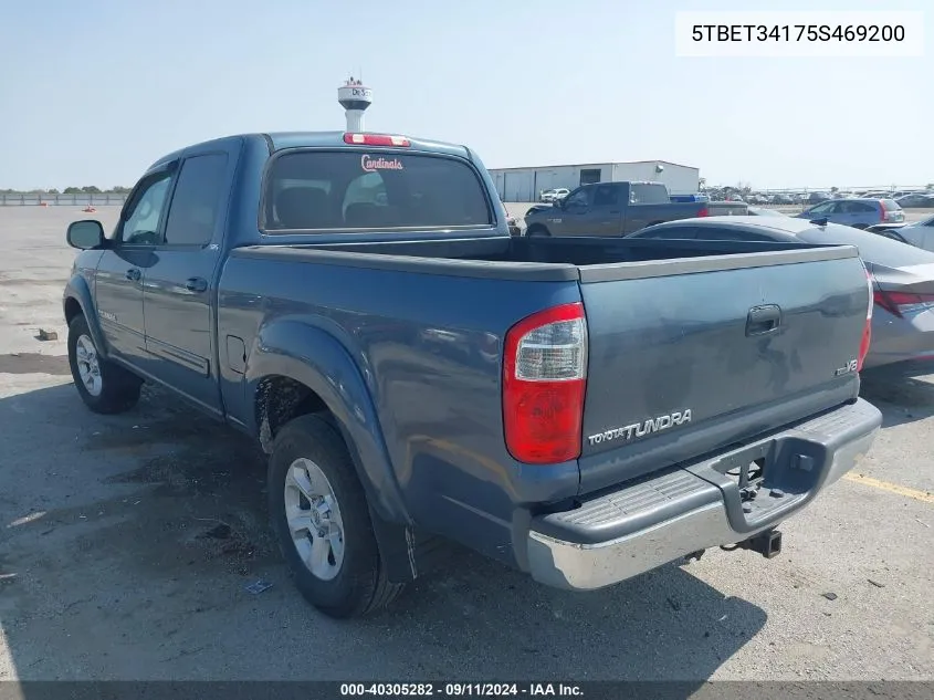 5TBET34175S469200 2005 Toyota Tundra Double Cab Sr5