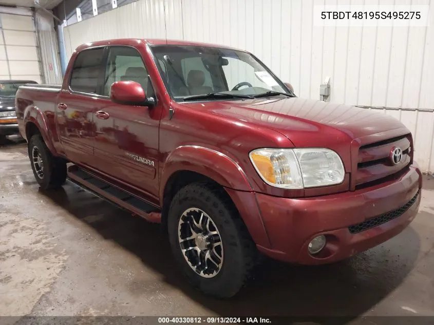 2005 Toyota Tundra Limited V8 VIN: 5TBDT48195S495275 Lot: 40330812