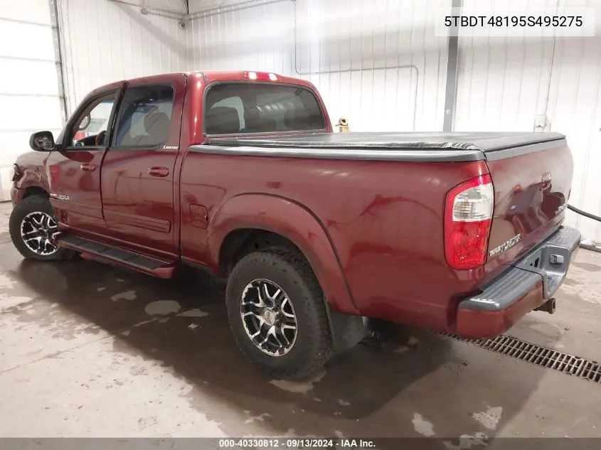 2005 Toyota Tundra Limited V8 VIN: 5TBDT48195S495275 Lot: 40330812