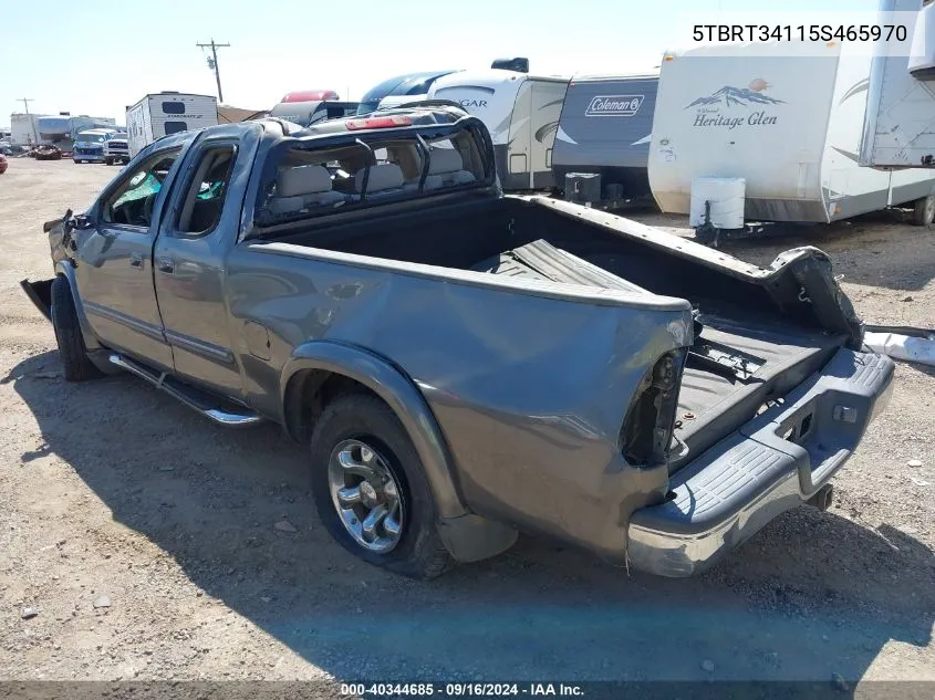 2005 Toyota Tundra Sr5 V8 VIN: 5TBRT34115S465970 Lot: 40344685